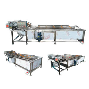 Commercial Industrial Fully Automatic Stainless Steel Fruit Vegetable Bubble Washing <b>Machine</b> for Vegetable <b>Processing</b> Plant High - Product Image 3