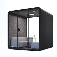 Meubles de bibliothèque, cabine de téléphone de bureau pour 4 personnes, cabine acoustique de pod de réunion