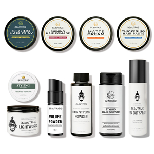 OEM ODM Personnalisé Argile capillaire mate aux herbes, Crème coiffante à tenue moyenne, Cire capillaire professionnelle pour hommes, <span class=keywords><strong>Spray</strong></span> capillaire texturant au sel de mer - Product Image 4