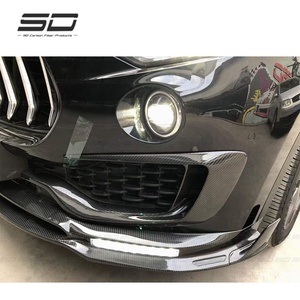 Vera fibra di carbonio stile MSY parti Auto labbro paraurti anteriore per Maseriti Levante - Product Image 2