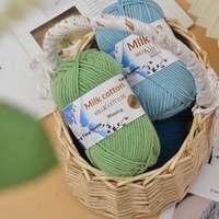5-ply Spun Milk Cotton Yarn 16S Model 010 Hebei Wholesale Baby Yarn for Crochet Slippers Bags Dolls Medium-thick Yarn