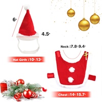 Gros Animaux Tenues Chiot Manteau Chat Robe Rouge De Noël Vêtements pour Chien