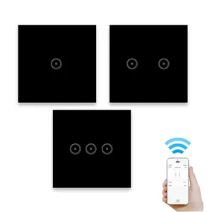 2022 touch keypad electric wall switch for home phone wifi controlled light switch 220V with smart life mobile APP control