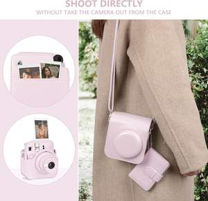 Estuche de Cuero PU Personalizado para Cámara con 28 Bolsillos, Álbum de Fotos Pequeño de 2 x 3 Pulgadas para Fujifilm Instax Mini 12 para Niñas - Product Image 6