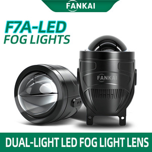 F7A 3.0 Inch Dual Beam LED Fog <b>Light</b> 55W 6000K 12V HB4 Universal Fit Retrofit Upgrade <b>Driving</b> Lamp - Product Image 4