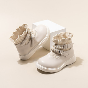 <span class=keywords><strong>Stivali</strong></span> a calzino da ragazza in stile coreano primavera 2024 <span class=keywords><strong>stivali</strong></span> corti a tubo basso con chiusura a Zip in <span class=keywords><strong>gomma</strong></span> per l'inverno - Product Image 3