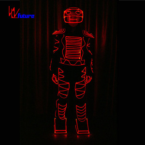 Costumi da ballo unisex per adulti con luci LED a fibra ottica a colori, fatti a mano, per performance sul palco - Product Image 6