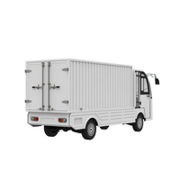 Camionnette électrique miniature à 2 places, moteur 72V, faible vitesse, cabine fermée, avec espace de chargement