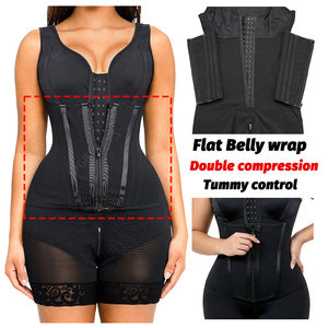 Faja colombiana moldeadora de cintura y abdomen para <span class=keywords><strong>mujer</strong></span>, tipo body, con control de abdomen, posparto, efecto push-up y faja colombiana BBL, marca privada. - Product Image 3