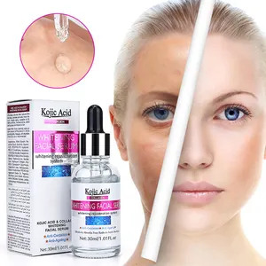 Großhandel serum akne poren seife-Private Label Bio Vegan Light ening Gesichts pflege Falten entfernung Akne Anti Aging Haut aufhellung Koji säure Gesichts serum