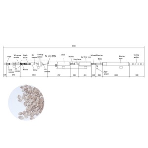 Ligne de fabrication entièrement automatique de céréales végétaliennes pour petit-déjeuner flocons de maïs et flocons de maïs extrudeuse Flaker et sécheuses - Product Image 1