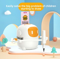 Robot de Dibujo de Plástico con 100 Tarjetas, Interactivo por Voz, Pintura Automatizada, Juguete Educativo Montessori, Regalo para Niños de 7 a 14 Años