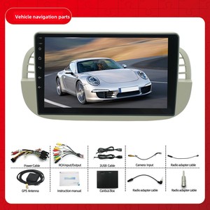 Pour Fiat 500 2007-2014 9'' Autoradio Android Stéréo Carplay GPS Navigation Wifi BT FM 2+32GB avec caméra - Product Image 3