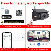 Kamera spion nirkabel untuk mobil, mobil Wifi tenaga surya terbaru 2025 dengan Magnet baterai tanam dengan aplikasi untuk ponsel