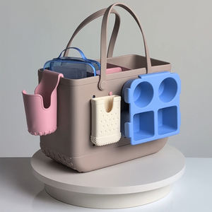 Bolsa de Playa EVA con Parte Superior Abierta, Portátil, Resistente a la Arena, Fácil de Limpiar, Portavasos Desmontable, Bolsillo Lateral, Gran Capacidad, Logotipo Personalizado, Venta al Por Mayor - Product Image 1