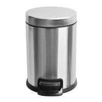Poubelle en acier inoxydable avec pédale moderne de 3 litres, petit bac à ordures