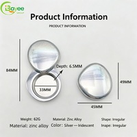 360 °   Caja de Perfume Sólido Colorida con Tapa Magnética Giratoria, Forma Irregular, Mini Caja Metálica Portátil con Logotipo Personalizado