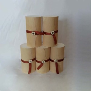 Boîtes rondes et carrées en bois d'écorce <span class=keywords><strong>de</strong></span> bouleau naturel Emballage cadeau esthétique pour le thé Bouteilles <span class=keywords><strong>de</strong></span> crème <span class=keywords><strong>de</strong></span> vin <span class=keywords><strong>rouge</strong></span> Contreplaqué Stockage Artisanat Utilisation - Product Image 2