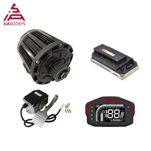 SIA ECOSYS/QS MOTOR 3000W Mid Drive Motor Power Train Kits 72V 100kph With EM150SP Controller For Electric Vehicle By Foot