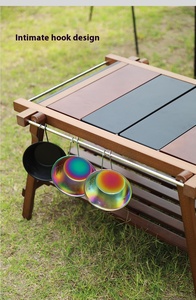 Table de camping pliable modulaire en aluminium léger, design <span class=keywords><strong>moderne</strong></span>, table de pique-nique portable pour l'extérieur - Product Image 5