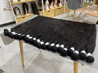 La plus longue armure brésilienne de cheveux raides bruts de 40 50 pouces, trame de cheveux humains brésiliens 100%, paquet de cheveux humains brésiliens de vison super longs