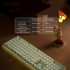 Clavier sans fil silencieux à sensation mécanique LANGTU L1 pour ordinateurs de bureau, jeux, usage professionnel, avec rétroéclairage, version filaire - Product Image 5