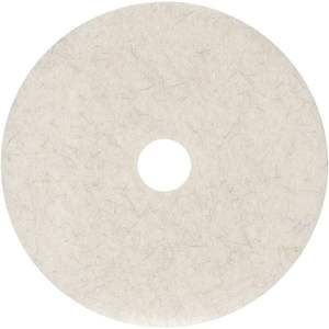 Pads de polissage de sol naturels de 24 pouces Boardwalk BWK4024NAT, blancs (5/carton) - Product Image 4