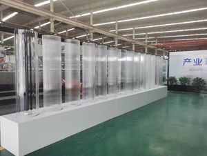 Pared de cortina curva de vidrio transparente con partición de vidrio templado curvo del fabricante de supermercados con estructura sólida para Decoración - Product Image 5