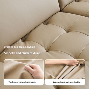 Nordic Modern Detachable Washable Fabric <b>Corner</b> Sofa Three Seater Latex Combined Sofa For Bedroom Apartment Small Home - Product Image 3