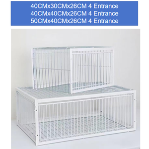 Piège à pigeons avec porte à trappe, cadre en fil métallique, entrée à sens unique, activités de pigeons voyageurs, portes empêchant le vol, <span class=keywords><strong>cage</strong></span> de piège de qualité supérieure - Product Image 4