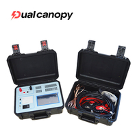 Testeur de résistance CC pour transformateur électrique à double baldaquin, machine portable d'essai de résistance des enroulements