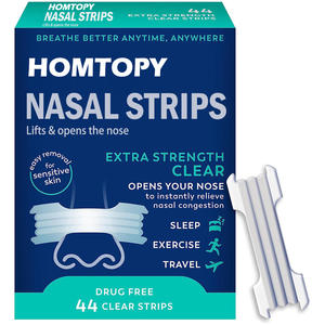 Homtopy Hot-Selling Anti-Snurk Neusstrips Thuisgebruik 44 Stuks Amazon Grensoverschrijdende Ademende Frisse Lucht 3 Jaar Houdbaarheid Patches - Product Image 5