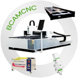 BCAMCNC 3kw 4kw fiber laser cutting machine full closed fiber laser cutting machine