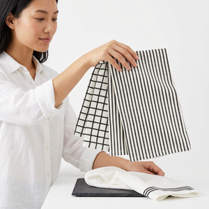 Serviettes de cuisine 100% coton en gros, serviettes à vaisselle douces et absorbantes, chiffons de nettoyage réutilisables pour usage domestique - Product Image 1