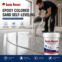 Peinture liquide autolissante pour sols en résine époxy, sable coloré, imitation marbre, revêtement en béton, imperméable, résistant à l'usure