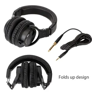 Manufacture Customize Wired Stereo Headset Over Ear Studio Monitor Noise Canceling Headphones For Mixer CDJ Computer