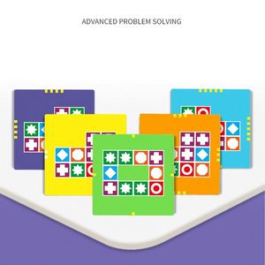 Jeu de blocs à motifs en bois avec clochette pour enfants et adultes, idéal pour les soirées en famille - Product Image 3