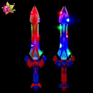 Produit phare 2026 : Épée rotative lumineuse populaire avec lumières rouges et bleues, <span class=keywords><strong>jouet</strong></span> <span class=keywords><strong>sabre</strong></span> <span class=keywords><strong>laser</strong></span> clignotant en plastique - Product Image 2