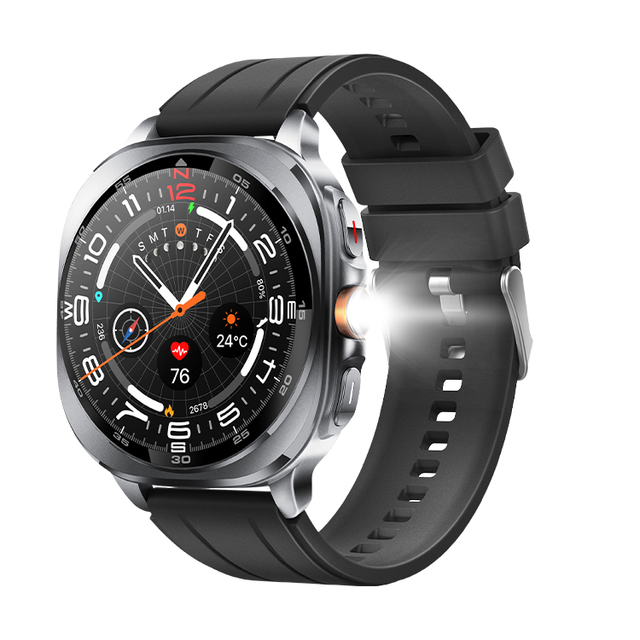 3ATM Dustproof Waterproof Smart Bracelet Ai Chat 2025 New TS400 Watch Outdoor Sports GPS Compass Wrist Watches with Flashlight
