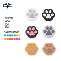 Patchs brodés personnalisés pour petits animaux : Patte de chat mignonne, empreinte de patte de chien, à coudre