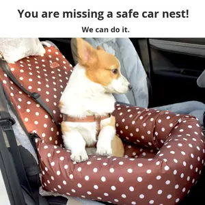 डिचेबल वॉशबल वाटरप्रूफ कुत्ता कार सीट बिस्तर हॉट-सेलिंग आउटडोर सुरक्षा कुत्ते पालतू कार बिस्तर हैममॉक - Product Image 2