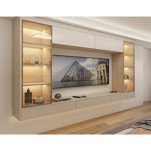 Meuble de salon au design moderne, étagère flottante, <span class=keywords><strong>console</strong></span> <span class=keywords><strong>murale</strong></span> en bois de chêne, meuble TV - Product Image 2