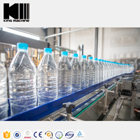 Machine de remplissage d'eau 3 en 1 en plastique pour animaux de compagnie, eau purifiée, eau minérale Pure