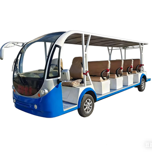 Autobus électriques de dessin animé pour les sites touristiques, les lieux pittoresques, le tourisme, personnalisables, alimentés par batterie, fabriqués dans le Shandong, populaires auprès des enfants - Product Image 1