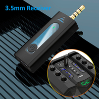 Microphone de Conférence sans Fil à Double Lavalier K35 3,5 mm pour Diffusion en Direct, Micro Cravate à Condensateur avec Réduction de Bruit et LED