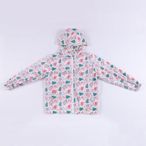 Personnalisation d'usine fermeture éclair imperméable coupe-vent veste enfant en bas âge garçon filles manteaux et vestes impression occidentale pour adulte - Product Image 3