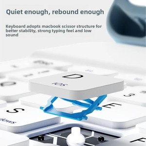 Nuevo Estuche con Teclado Inalámbrico Magnético Delgado y Desmontable Personalizable para Tablets <span class=keywords><strong>Redmi</strong></span> Pad 2 Pro de 12.1 Pulgadas para una Escritura Rápida - Product Image 4