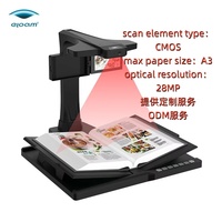 Scanner de documents professionnel ELOAM BS3000PRO avec support en V, capteur CMOS, interface USB, haute précision, format A3, en stock