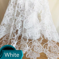 Dentelle Guipure Suisse en Soie Broderie Fil de Soie Française, Bordure de Robe de Mariée, Accessoires pour Robe de Soirée