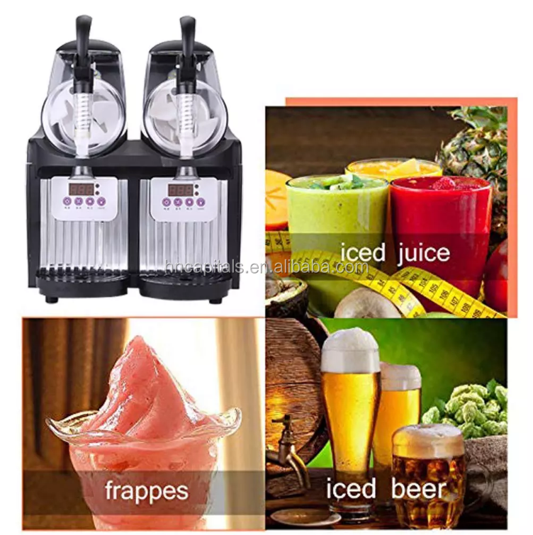Dois tanques de lama margarita comercial máquina de bebida congelada 4L slush maker máquina de Pequena Capacidade Macio Máquina de Lama